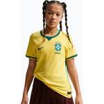 Nike Детска футболна тениска Nike Brazil 2026 Stadium Home Soccer Replica canary/light menta/geode teal
