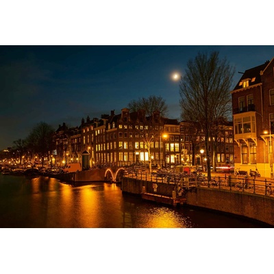 DIMEX ART Флизелинов фототапет къщи в амстердам 375 x 250 см