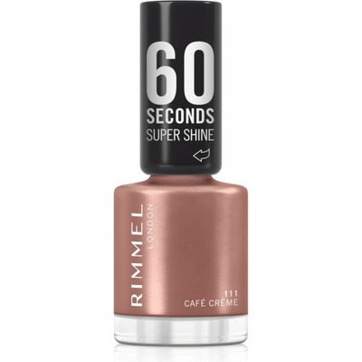 Rimmel 60 Seconds Super Shine lak na nechty odtieň 111 Café Creme 8 ml