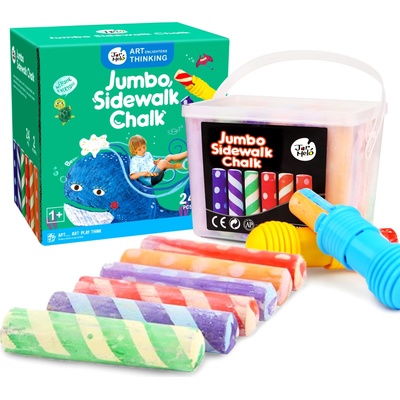 Jar Melo umývateľné kriedy s držiakmi Jumbo 24 ks