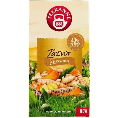 Teekanne Zázvor kurkuma bylinný čaj aromatizovaný 20 x 1,75 g