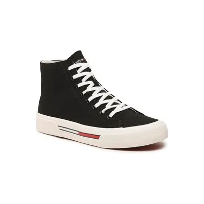 Tommy Jeans Сникърси Mid Canvas Color EM0EM01157 Черен (Mid Canvas Color EM0EM01157)