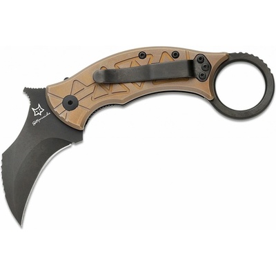 FOX knives MARCAIDA TRIBAL K M390 PVD BLADE,TITANIUM BRONZE FX-802 TiPVD