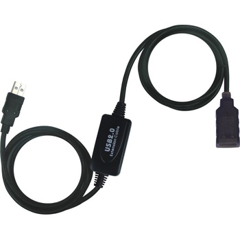 PremiumCord USB 2.0 repeater a predlžovací kábel A/M-A/F, 10m