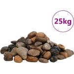 vidaXL Полирани камъчета 25 кг микс цветове 2-5 см (155332)