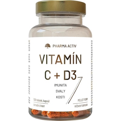 Pharma Activ Vitamín C + D3 120 kapsúl
