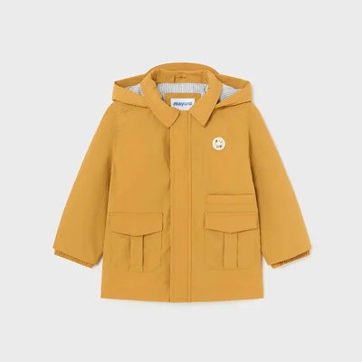 MAYORAL Яке против вятър охра с качулка за бебе момче Mayoral