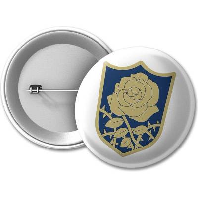 Black Clover placka symbol Blue Rose 50 mm