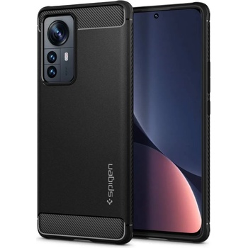 Image 1 of Spigen Rugged Armor Case - тънък качествен силиконов (TPU) калъф за Xiaomi 12 Pro (черен)