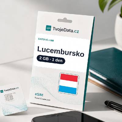 eSIM Lucembursko neomezeně / 1 den - Lucembursko P5EN6U0XC