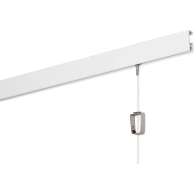 Závěsná lišta na obrazy STAS Minirail Barva: Bílá, Délka lišty: 150 cm
