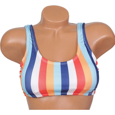 Бански бюстие горна част с цветно райе