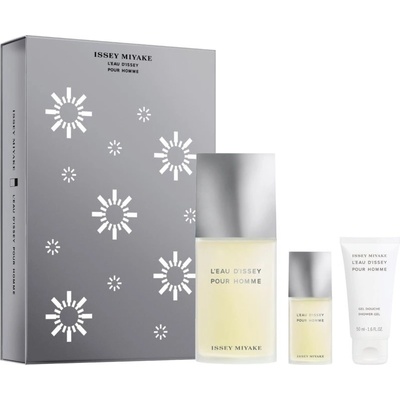 Issey Miyake L´Eau D´Issey Pour Homme EDT 125 ml + EDT 15 ml + sprchový gel 50 ml dárková sada