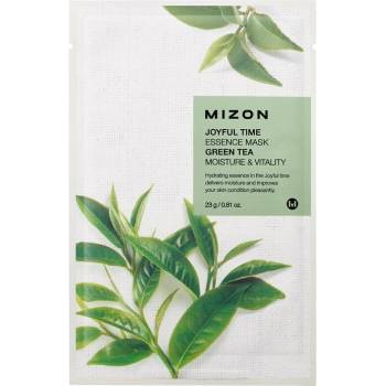 Mizon Joyful Time Essence Mask Green Tea, листова маска за лице със зелен чай (8809479166376)