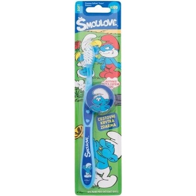 The Smurfs Toothbrush Jemná zubná kefka s krytom