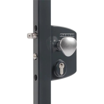 LOCINOX LIKQ 7016 - komplet zámkové krabice pro profil 60 až 80 mm, s funkcí otvírače, Fail Close, pro křídlové branky, antracit LIKQ6060U2L_7016