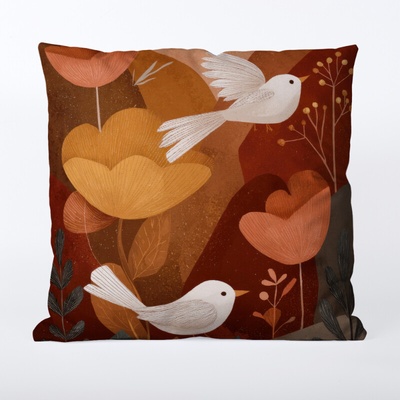 Takoy nepremokavý polyester vtáčiky v prírode 1-HT-00308 45 x 45 cm