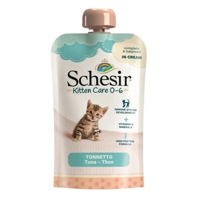 SCHESIR Kitten Care pasta s tuňákem mokrá strava pro koťata 150 g