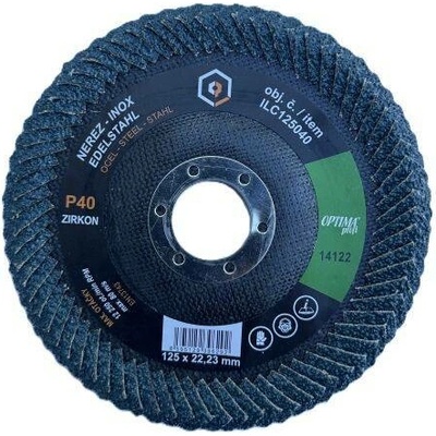 Optima Brusný kotouč koutů 125 mm 40 ILC125040
