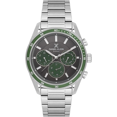Daniel Klein DK. 1.14220-5 - Мъжки часовник, Exclusive, Кварцов, 43.5mm, 5 ATM, Сив