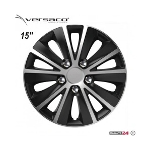 Versaco Тасове за джанти 15'' Versaco Rapid NC Silver / Black