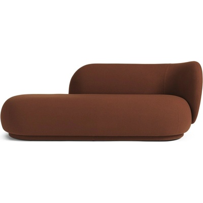 Ferm Living Rico Divan Right Tonus červenohnedá