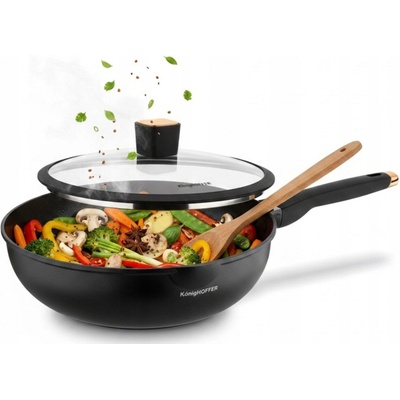 Konighoffer Wok 30 cm s nepřilnavým povrchem a poklicí