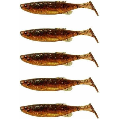 Savage Gear Fat Minnow T-Tail 5 pcs Motoroil UV 10, 5 cm 11 g Силиконова примамка (SVS76997)