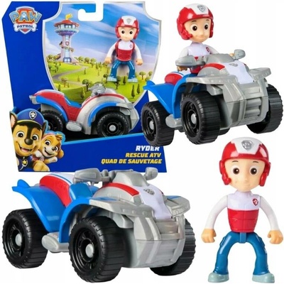 Spin Master Paw Patrol Tlapková Patrola vozidlo s figurkou Ryder a Čtyřkolka