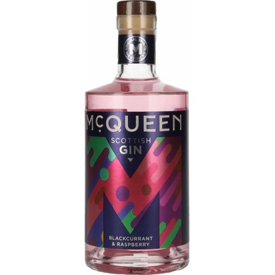 McQUEEN BLACKCURRANT & RASPBERRY GIN 37,5% 0,7 l (čistá fľaša)