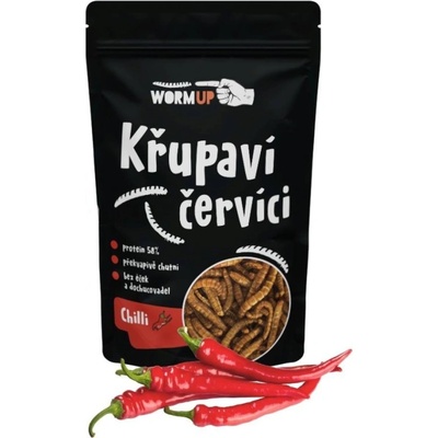 Grig Distribuce s. r. o WormUP Хрупкави червеи с чили 80 г