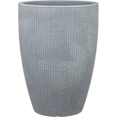 Scheurich květináč 299 Barceo High Stony Grey 40 cm černý