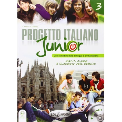 Progetto Italiano Junior 3 Libro di classe e Quaderno degli esercizi + CD Audio + DVD