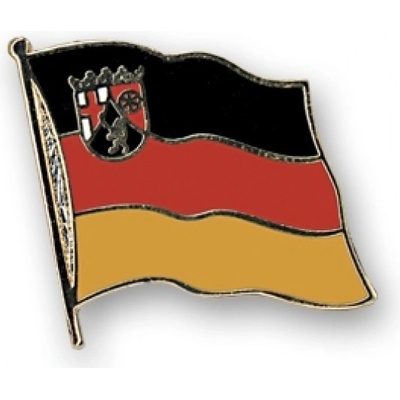Odznak (pins) 20mm vlajka Porýnie-Falcko - farebný