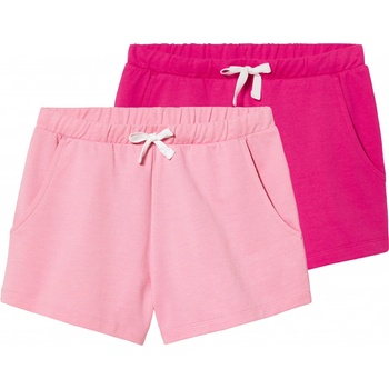 pepperts! dívčí šortky 2 kusy růžová světle růžová