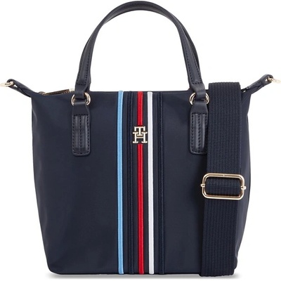 Tommy Hilfiger Дамска чанта Tommy Hilfiger Poppy Small Tote Corp AW0AW15986 Space Blue DW6 (Poppy Small Tote Corp AW0AW15986)