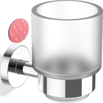 Decor Walther Чаша за четки за зъби Basic стенна самозалепващ се монтаж хром (0536100)