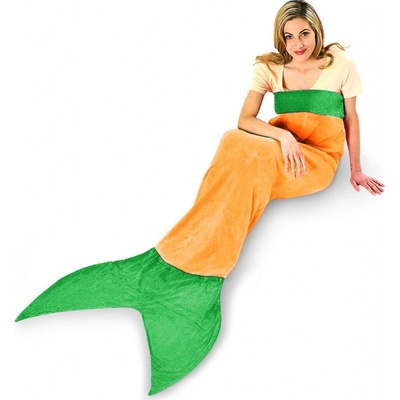 Snuggie MM 6 Deka v tvare morskej panny MERMAID oranžová