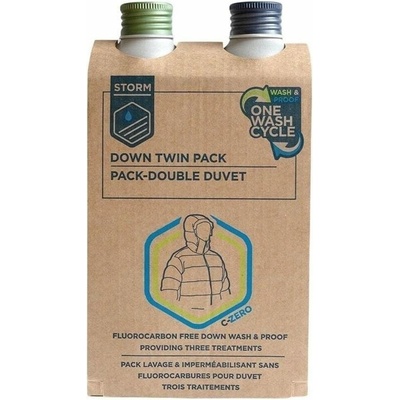 Storm Care Down Wash & Proof Twin Kit set pracieho a impregnačného prostriedku, 2 x 225 ml