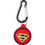 Loco Силиконов кейс с карабинер за Apple AirTag - Loco Cartoon Superman Apple AirTag Case (червен) (LOC014SUP)