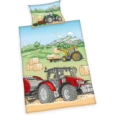 Herding obliečky Traktor 100 x 135 , 40 x 60 cm