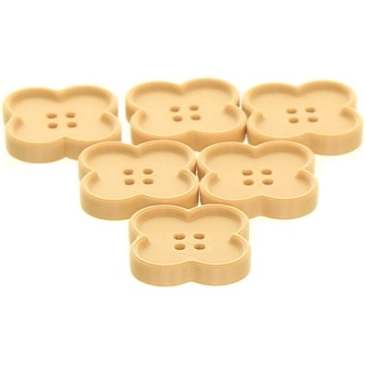 Naše galanterie 3D knoflík kytička pískový – Hledejceny.cz