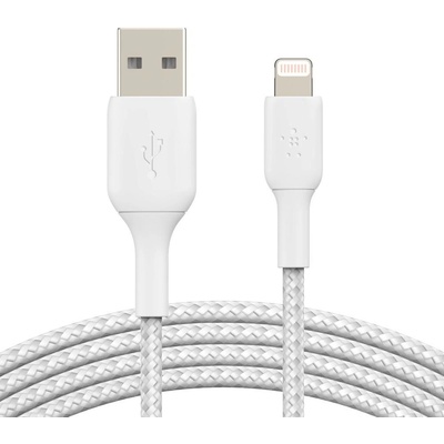 Belkin BOOST CHARGE™ Lightning/USB-A kabel, 3m, bílý - odolný