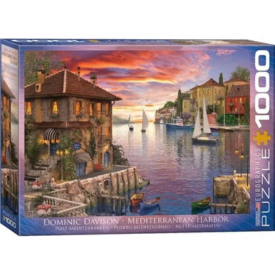 EUROGRAPHICS - Puzzle Davison: Mediterranean Harbor - 1 000 piese