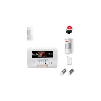 Ip-ap029-2 - безжична, gsm аларма за дома, 2.6" lcd дисплей, клавиатура, чувствителна на допир, 2 обемни датчика за движение, 1 МУК за врата, 2 дистанционни (ip-ap029-2)