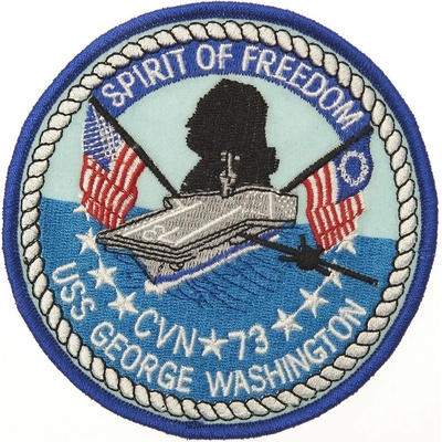 Nášivka textilná 101 Inc Spirit of Freedom CVN 73 - farebná