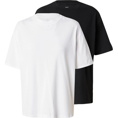 Abercrombie & Fitch Тениска черно, бяло, размер M