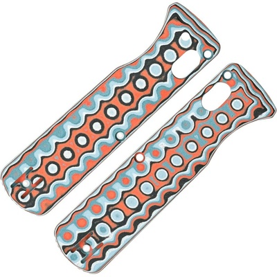 Vosteed Vombat Handle Bamboo Micarta Coral Orbit W0108