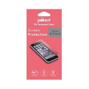 Pokeit Screen Protector Tempered Glass for iPhone 8/7
