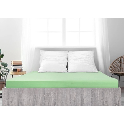 Textilomanie Jersey plachta z mako bavlny Luxora svetlozelená 90x200